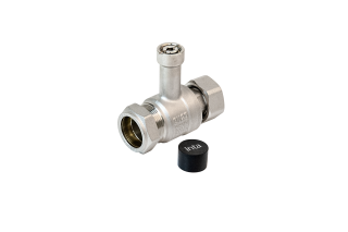 1" Female Swivel x 28mm Extended Lever Ball Valve by Inta