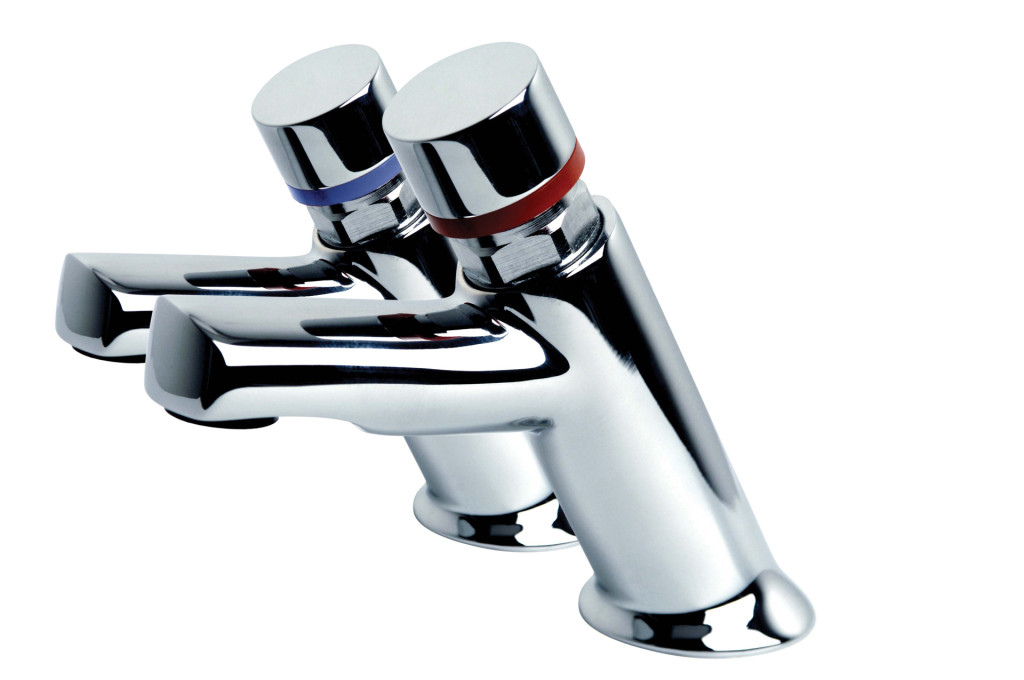 Image - NC162CP - Non Concussive Basin Mounted Contemporary Tap Pairs