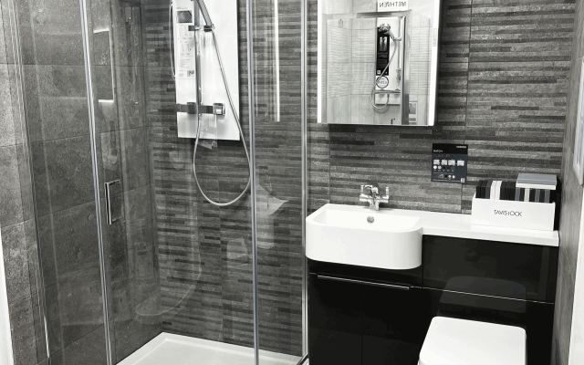 Discover the modern Tavistock shower bathroom, perfect for your space!